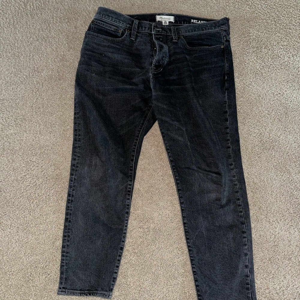 Relaxed taper Madewell jeans black